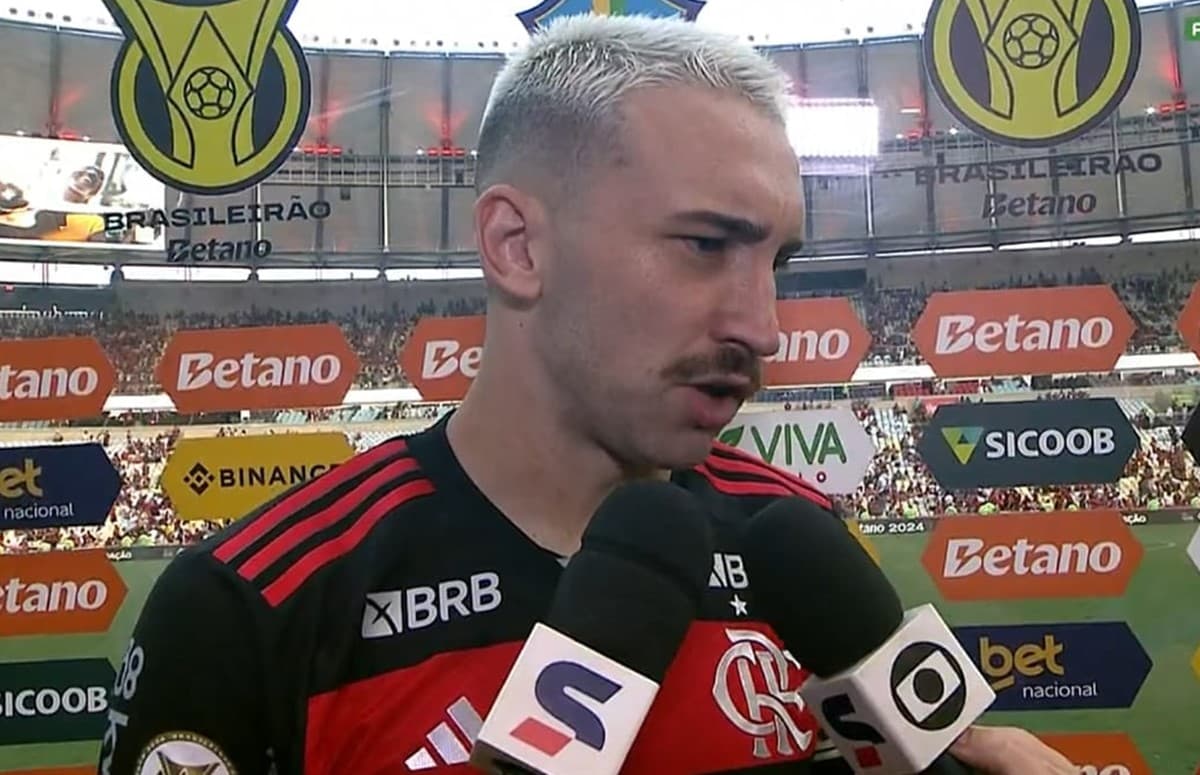 Léo Ortiz concede entrevista após Flamengo x Internacional