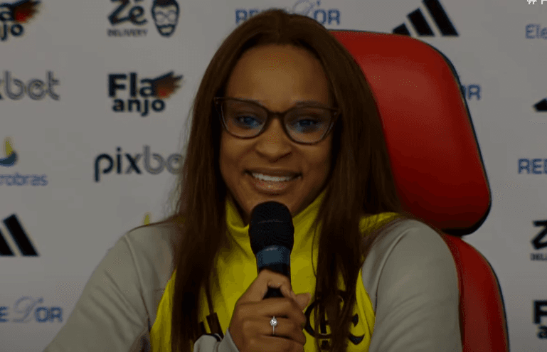 Rebeca Andrade renovação Flamengo.