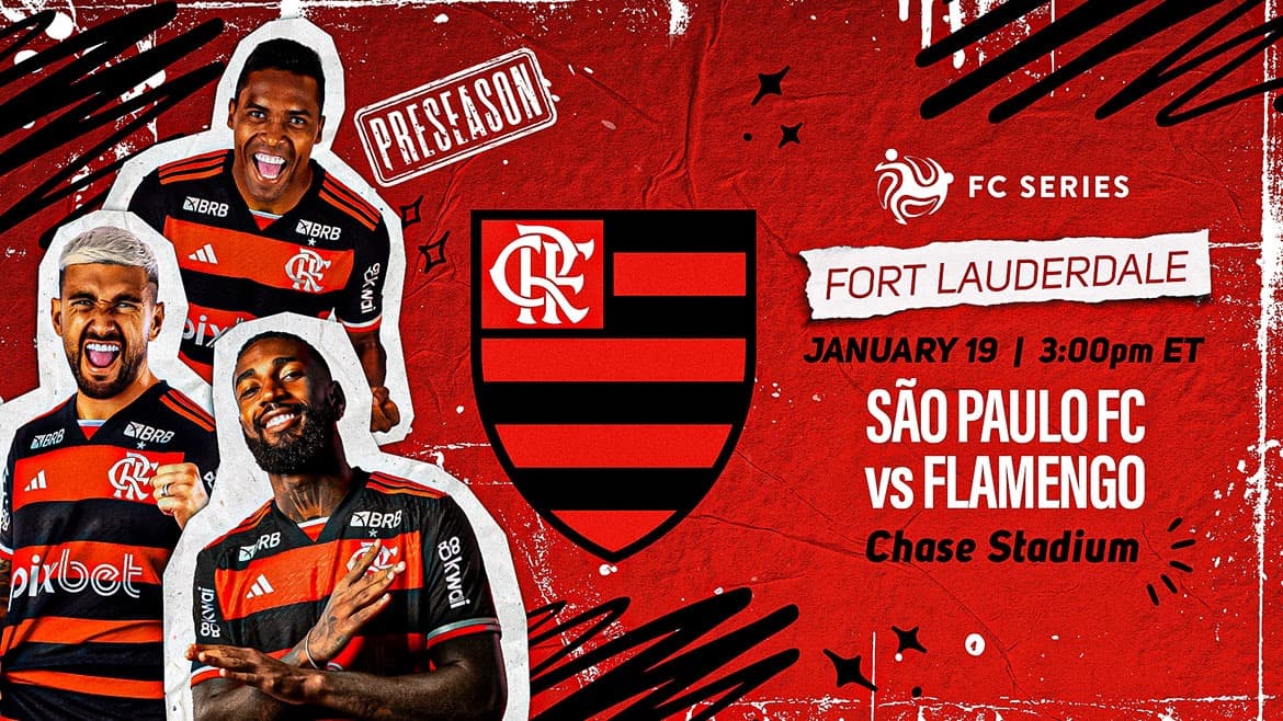 Flamengo x São Paulo pré-temporada 2025