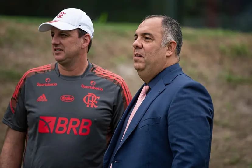 Marcos Braz e Rogério Ceni no Flamengo