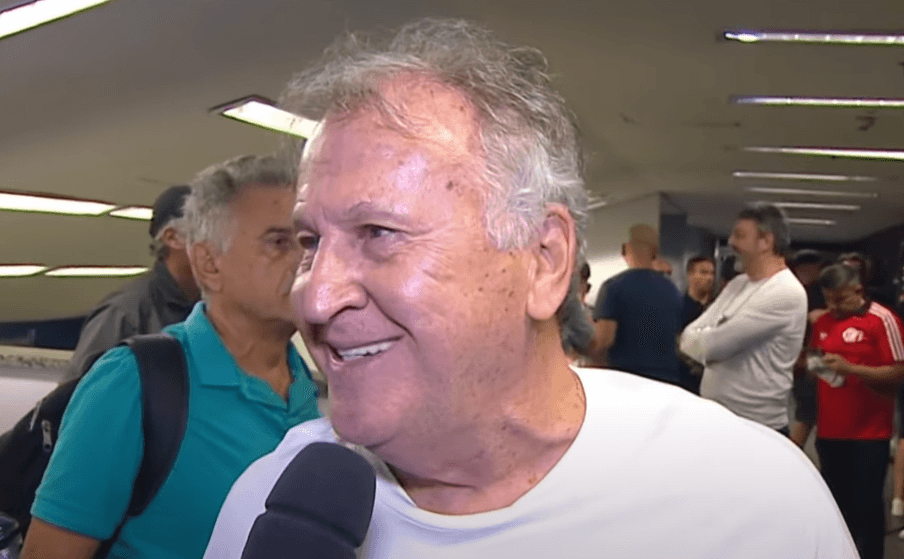 Zico jogo despedida Adriano