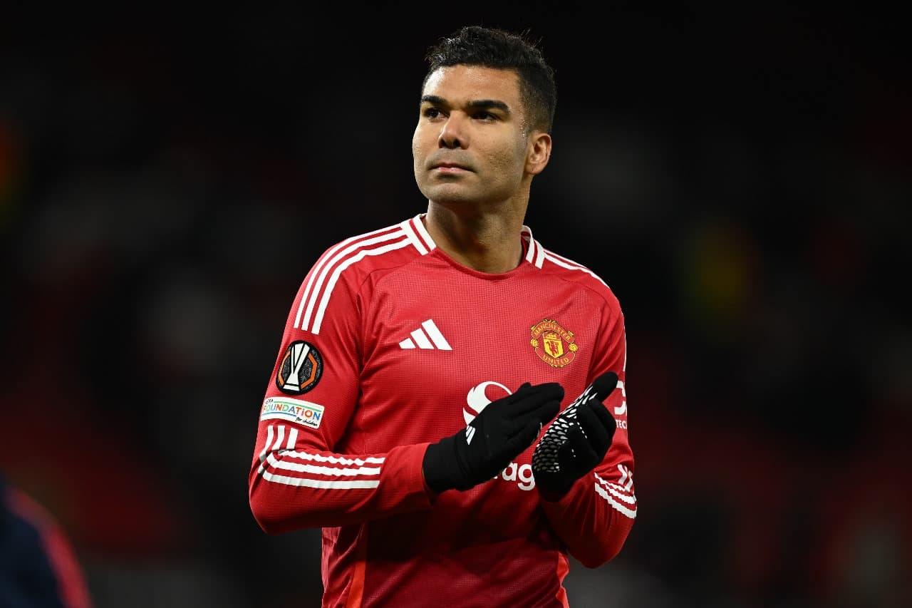 casemiro jogando pelo manchester united