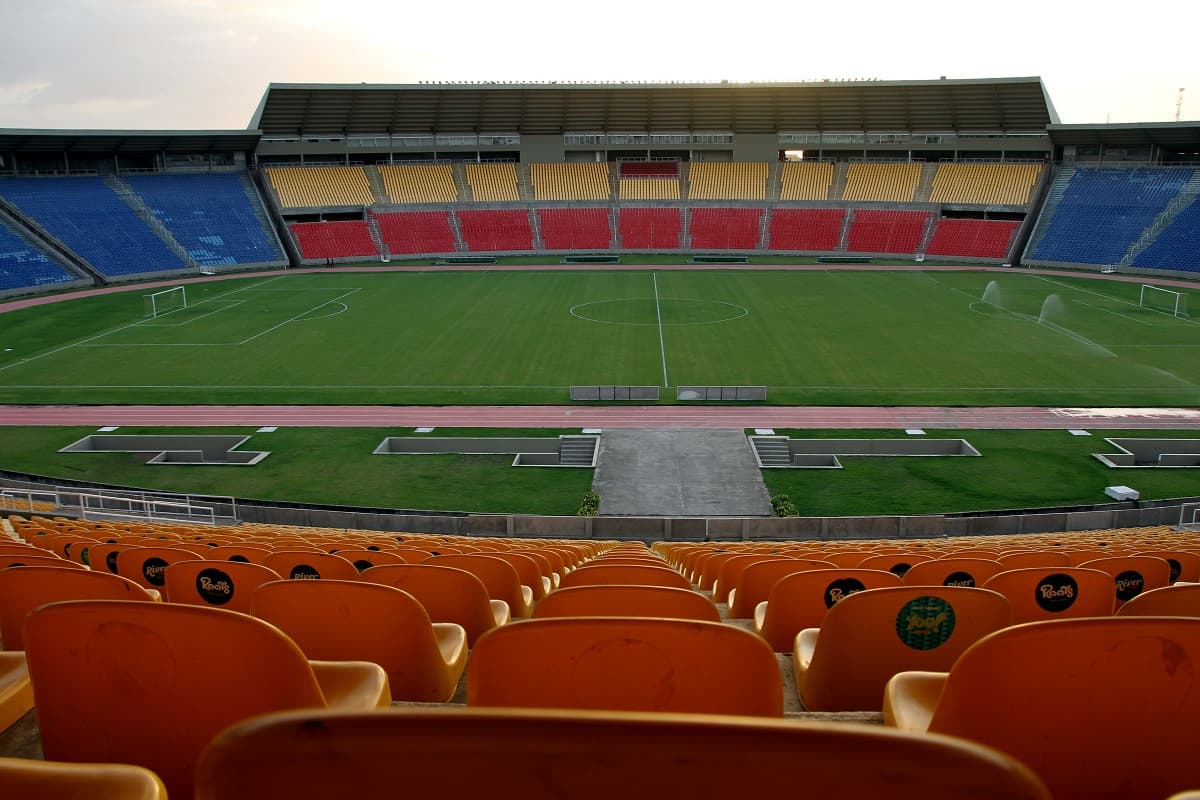 Estádio Castelão, em São Luís, aparece vazio em registro feito das arquibancadas
