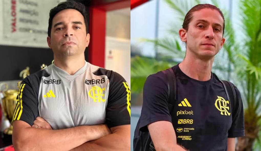 Cleber dos Santos (esquerda) e Filipe Luís (direita)