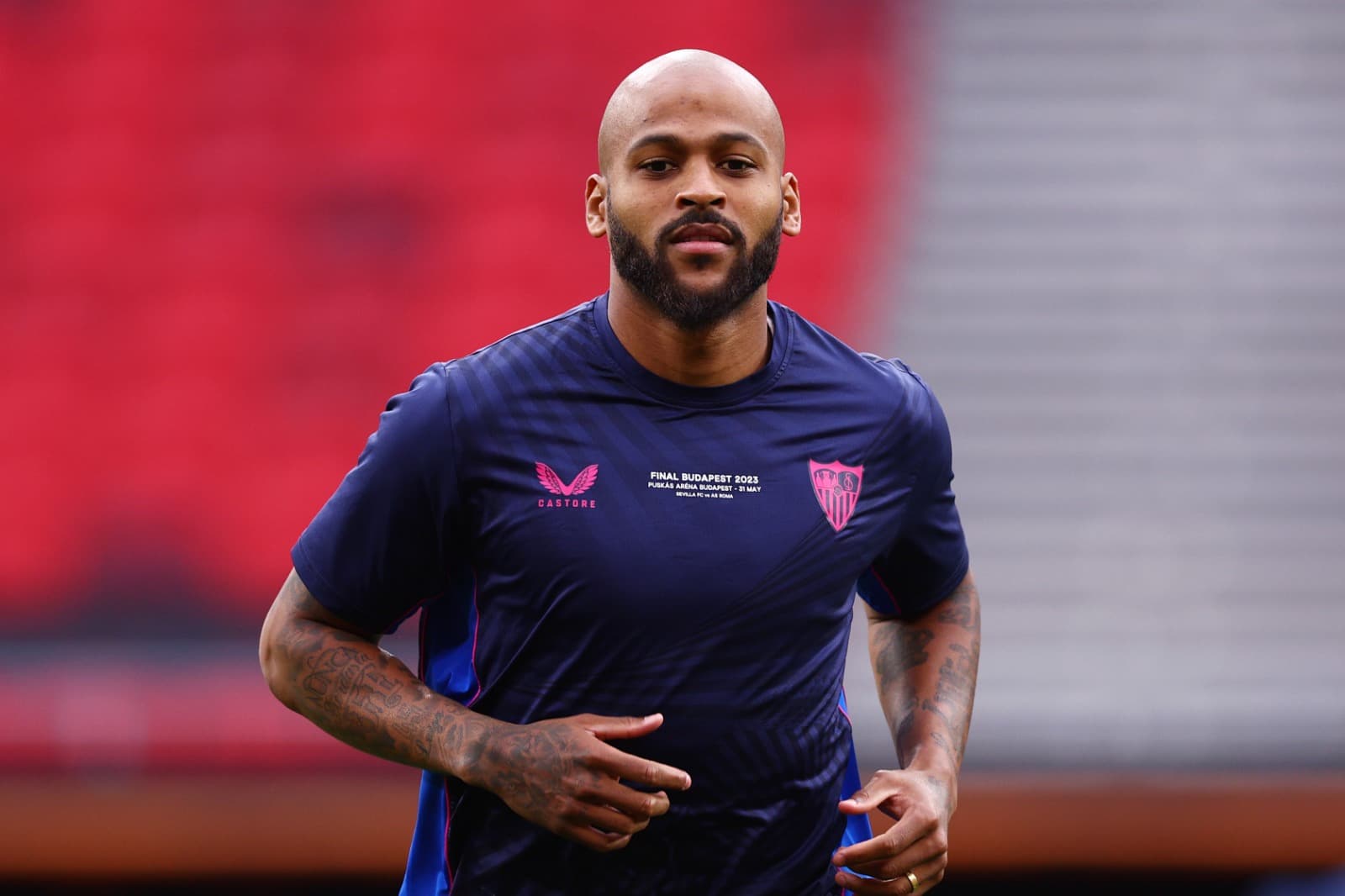 Marcão em treinamento do Sevilla