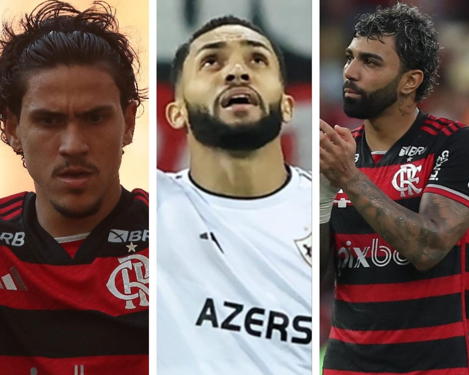 Pedro, Juninho e Gabigol