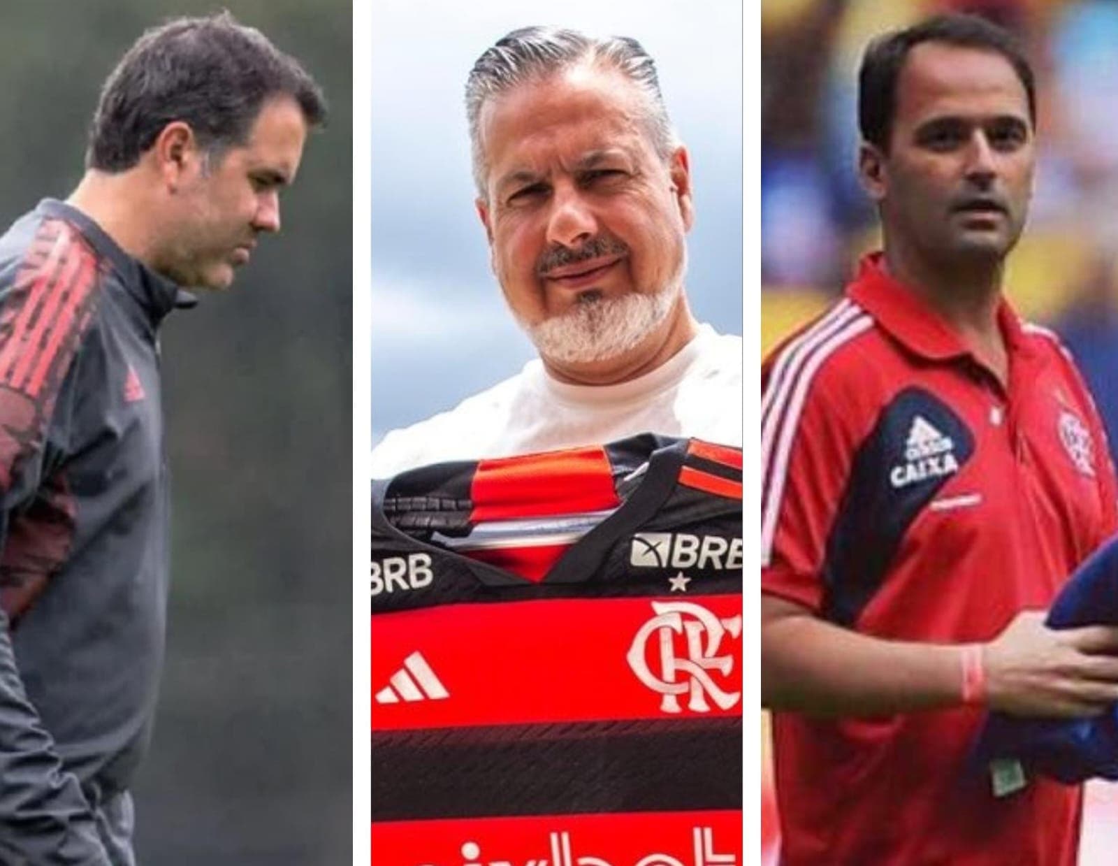 Trio de dirigentes do futebol do Flamengo