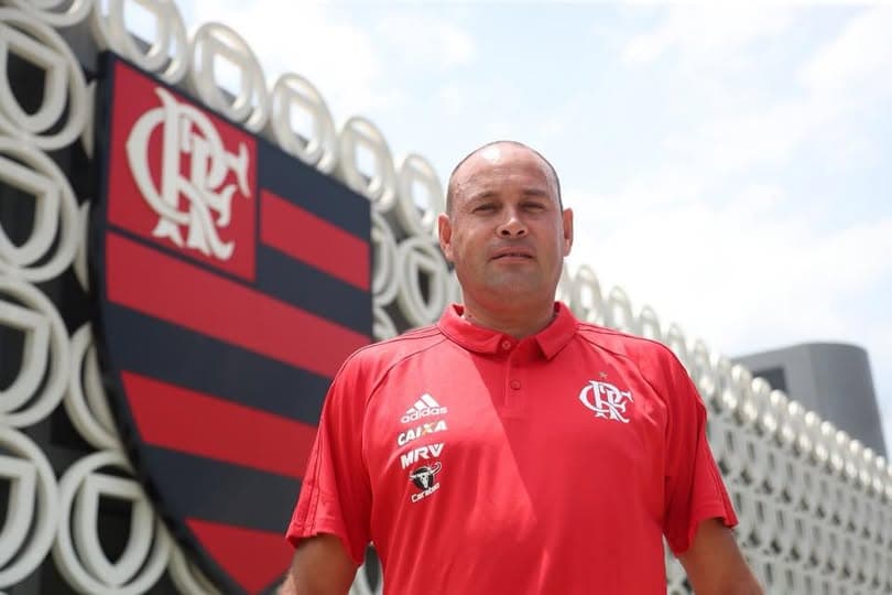Rogério Maia na sua primeira passagem pelo Flamengo, em 2018