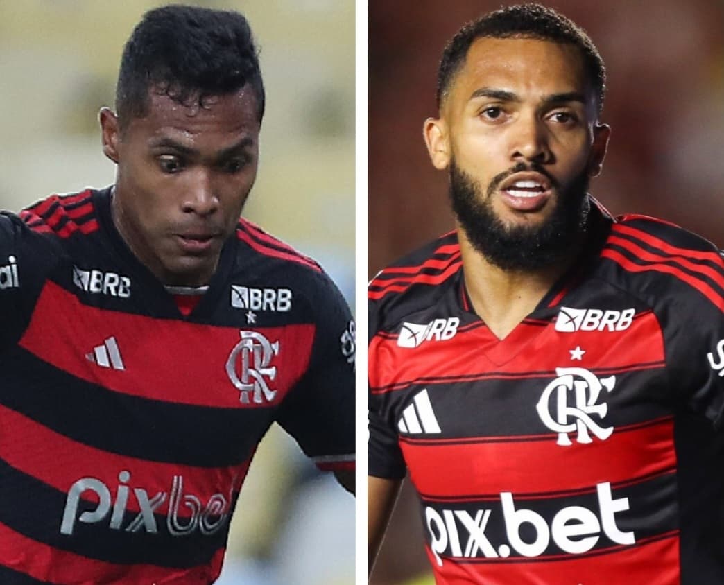 Alex Sandro e Juninho pelo Flamengo