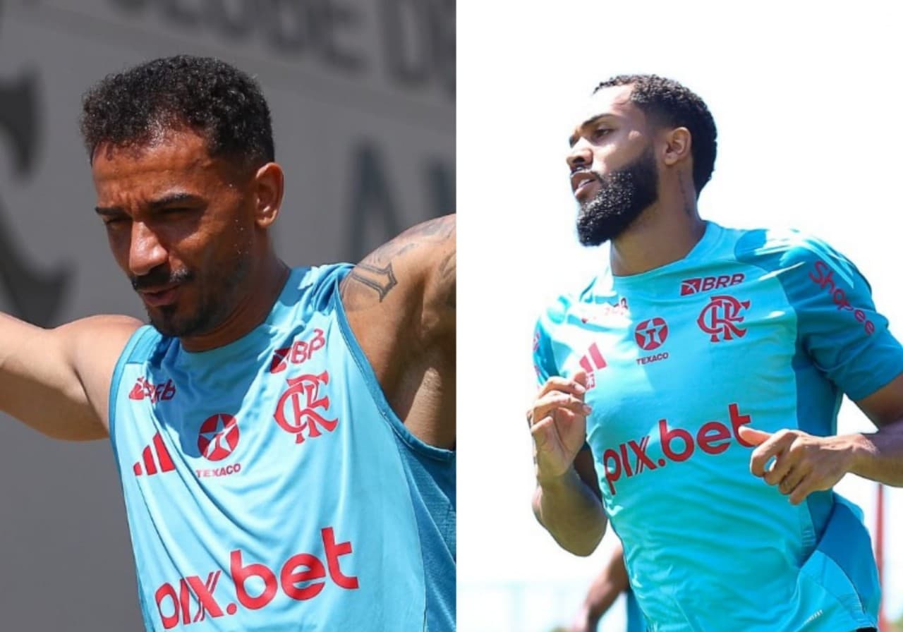 Danilo e Juninho em treinamento