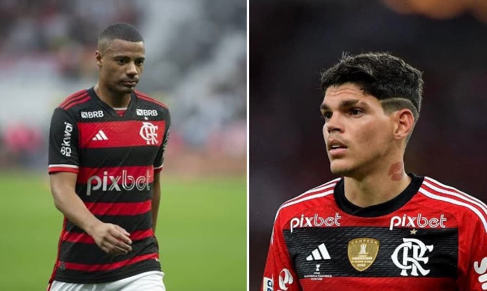 de la cruz e ayrton lucas no flamengo