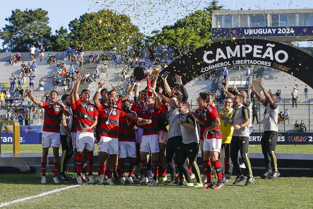 Flamengo celebra título da Libertadores Sub-20 de 2024