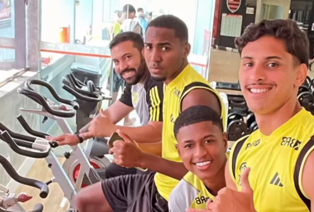 lorran em treino do flamengo