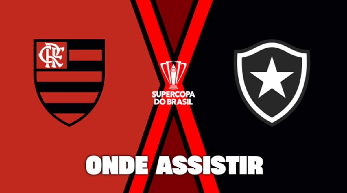 onde assistir flamengo botafogo supercopa