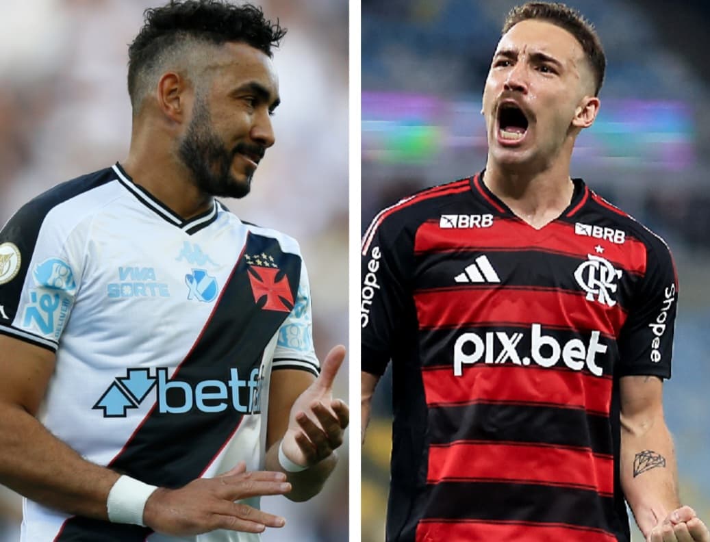 Payet, pelo Vasco, e Léo Ortiz vibrando em gol do