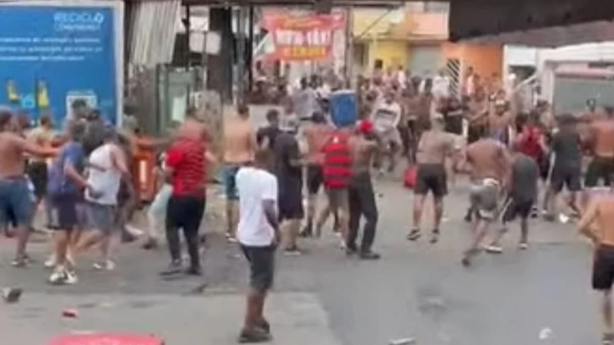 Briga torcida Flamengo e Fluminense