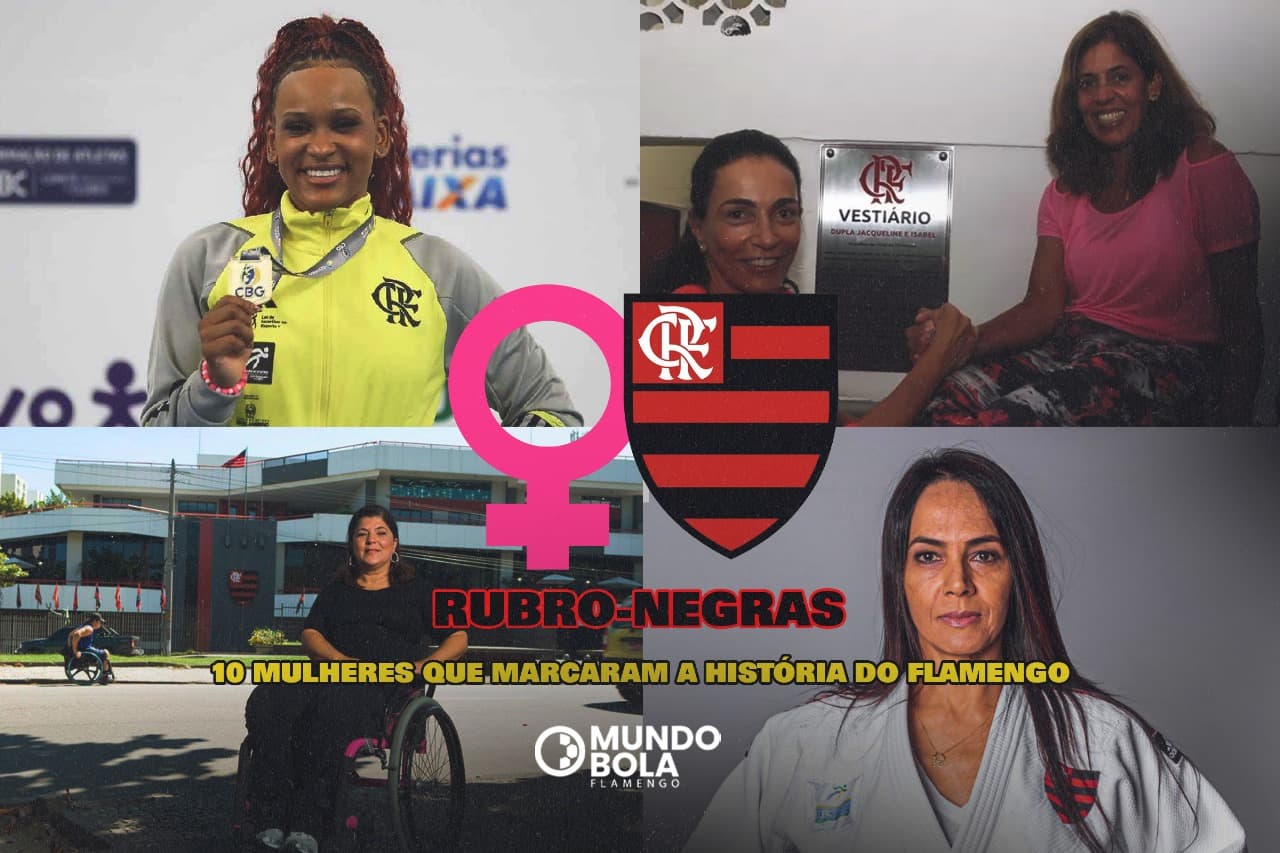 Monatagem com Rebeca Andrade, Georgette Vidor, Isabel, Jackie Silva e Roscleia Campos