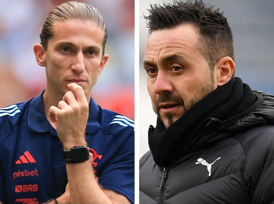 Filipe Luís e Roberto De Zerbi