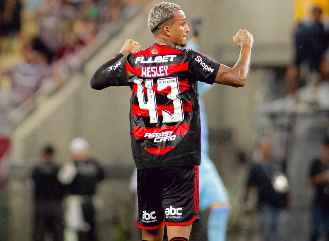 Jovem Wesley durante Fla x Flu