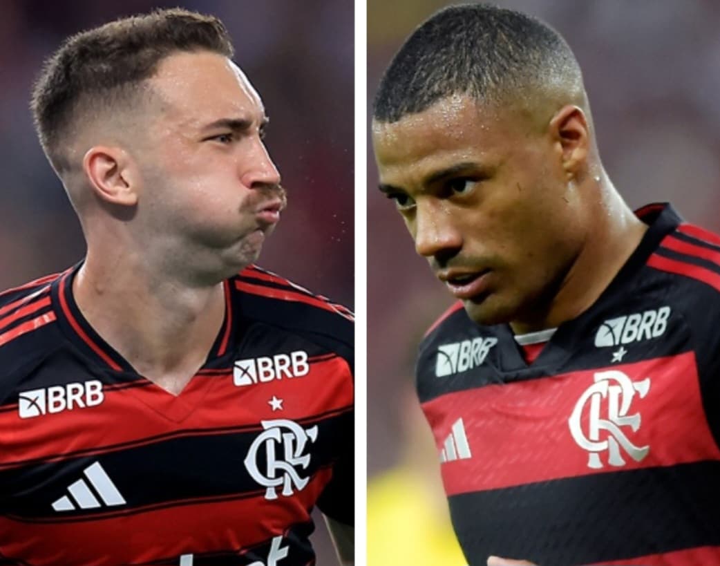 Léo Ortiz e De La Cruz pelo Flamengo