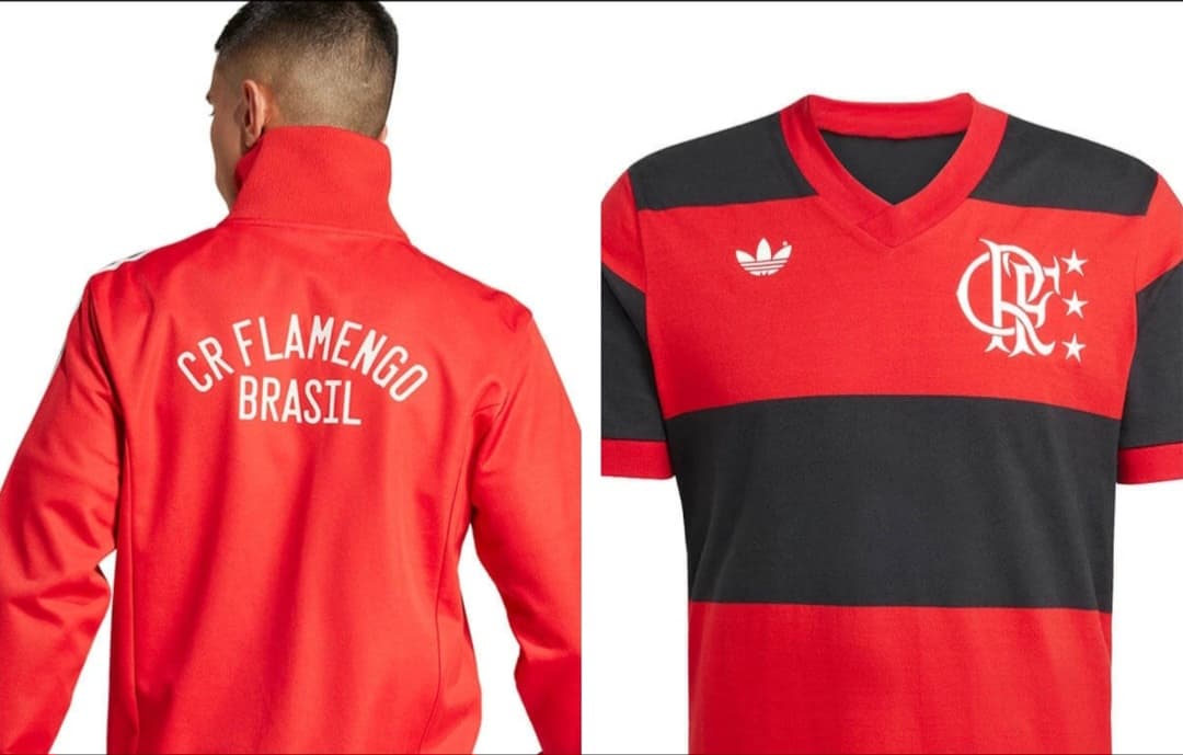 Novo casaco e camisa do Flamengo