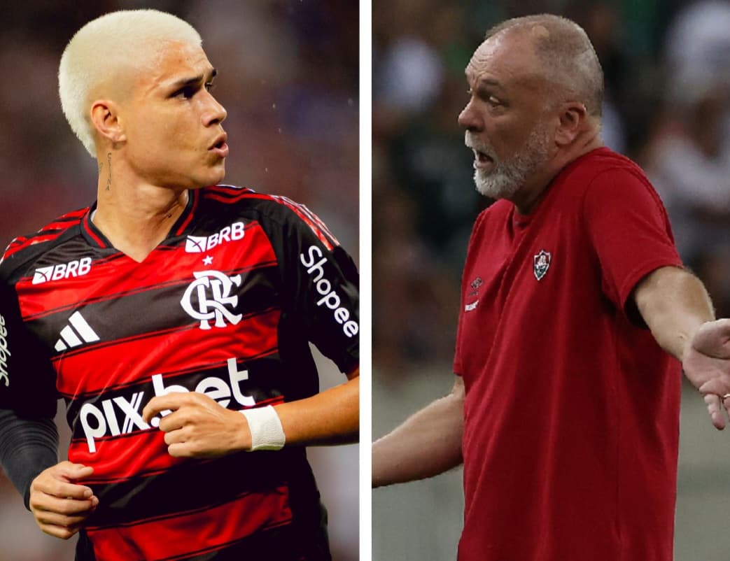 Luiz Araújo pelo Flamengo e Mano Menezes pelo Fluminense