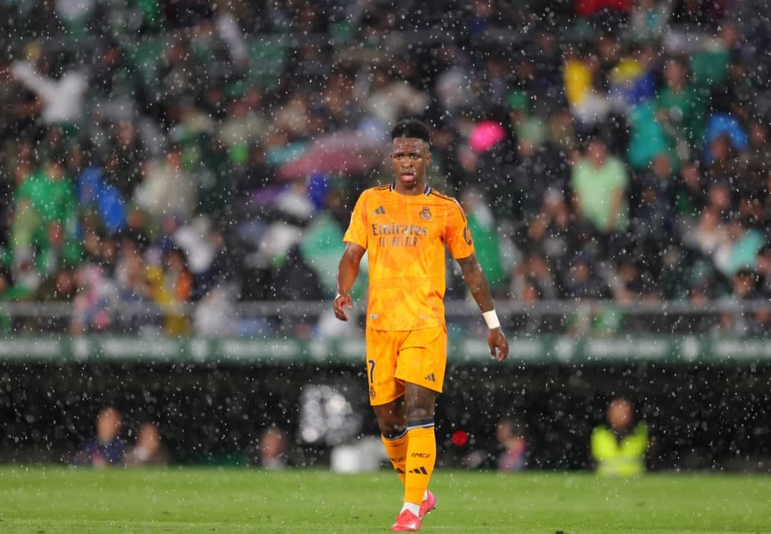 Vini Jr durante Real Betis x Real Madrid