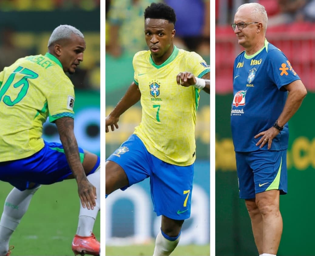 Wesley, Vini Jr e Dorival na Seleção Brasileira