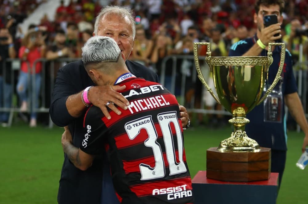 zico e michael em título carioca do flamengo