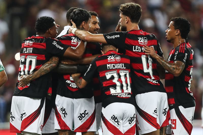 Flamengo comemora gol no Brasileirão