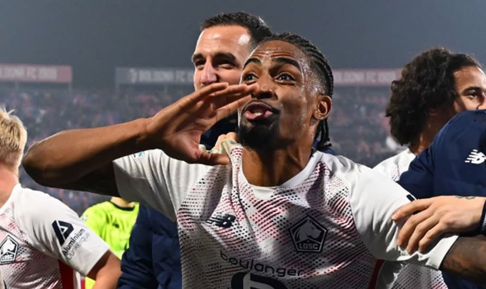 alexsandro em jogo do lille na frança