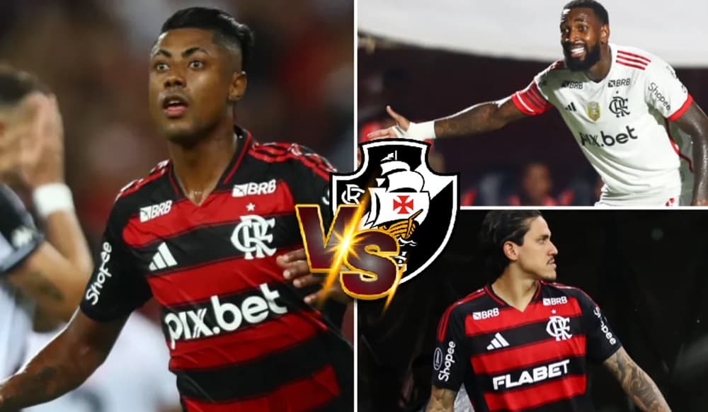 bruno henrique gerson e pedro flamengo vasco