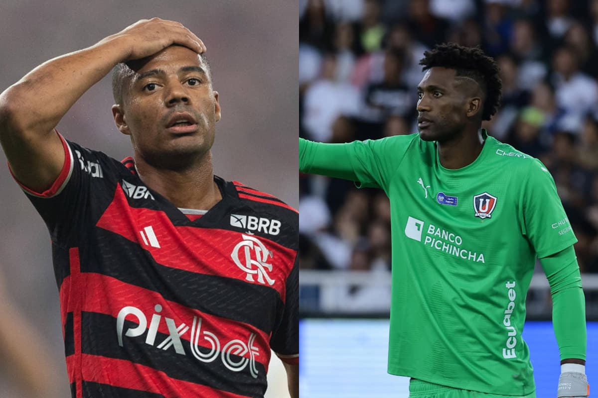 Montagem com De La Cruz (esquerda) e Alexander Domínguez da LDU (direita)