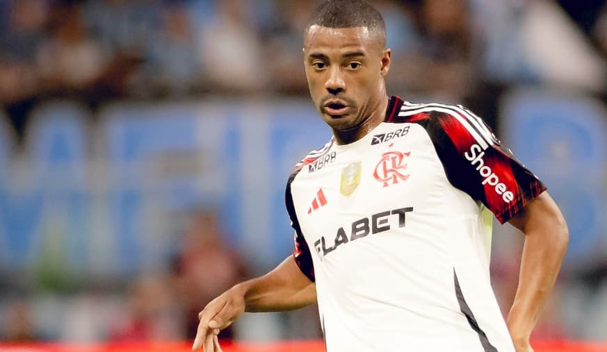 de la cruz em jogo do flamengo contra o grêmio