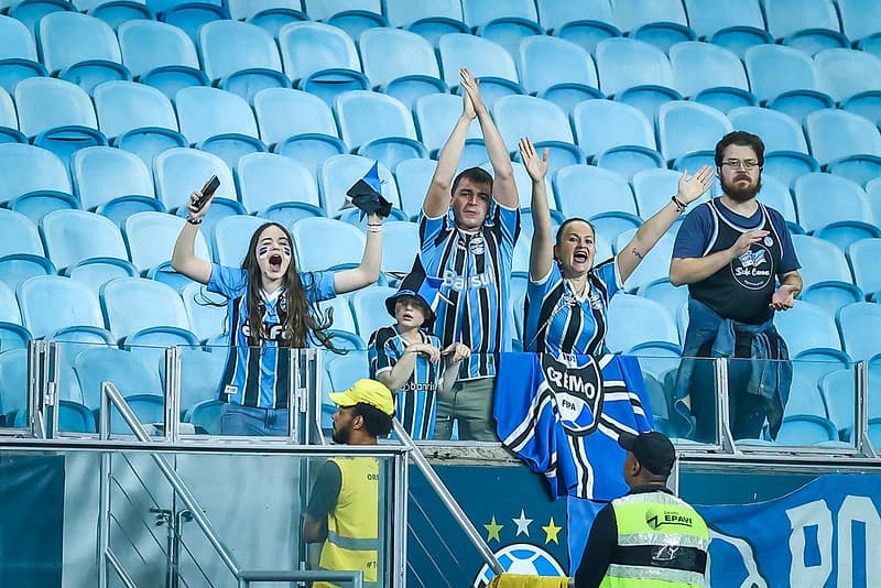Foto torcida do Grêmio vazia