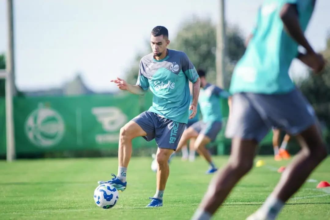 Daniel Giraldo em treinamento do Juventude