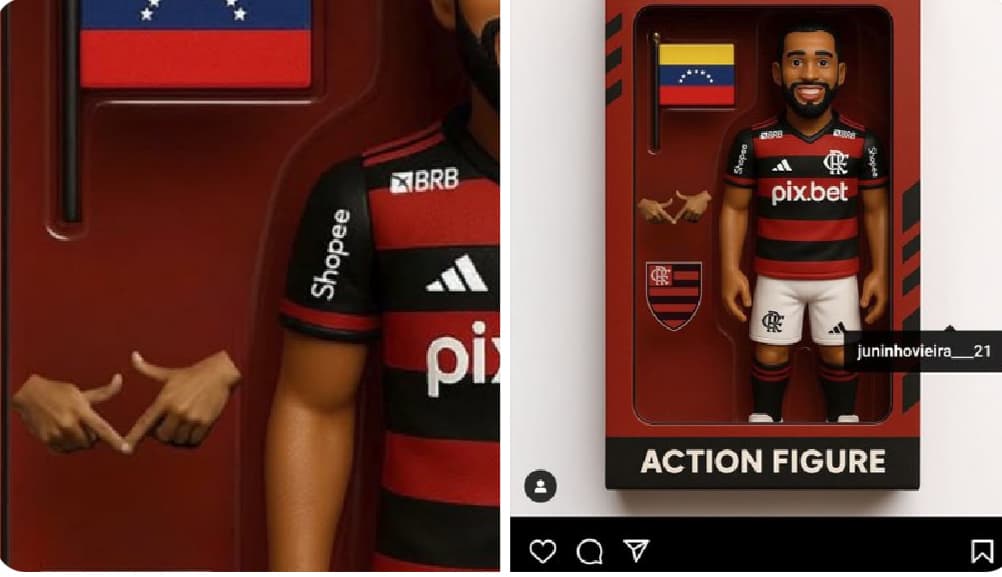 Postagem do Flamengo sobre Juninho