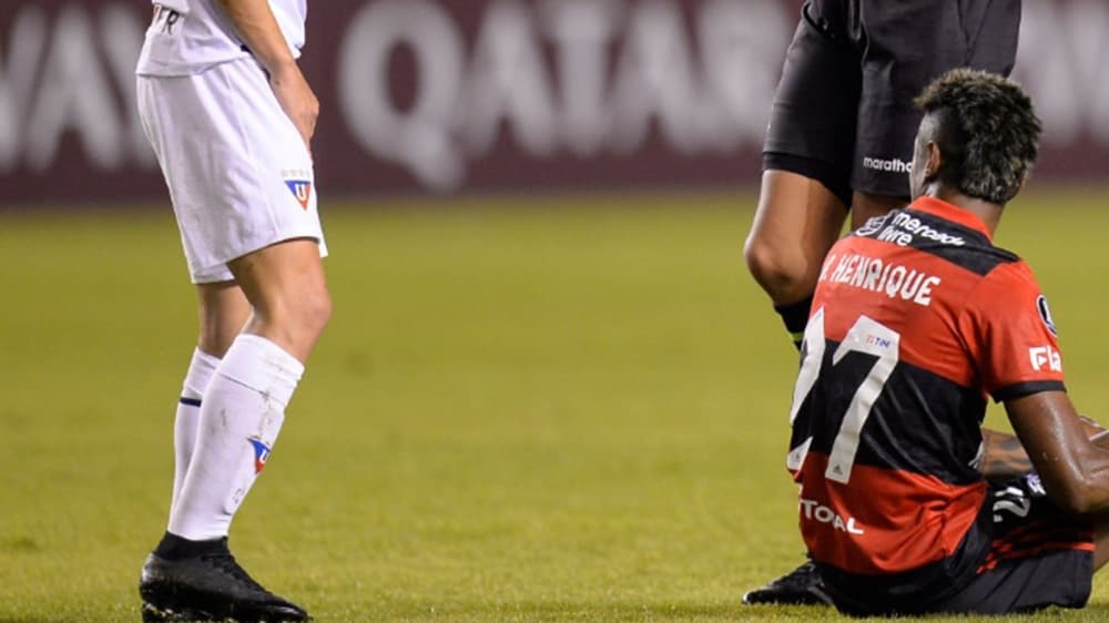ldu x flamengo em quito bruno henrique