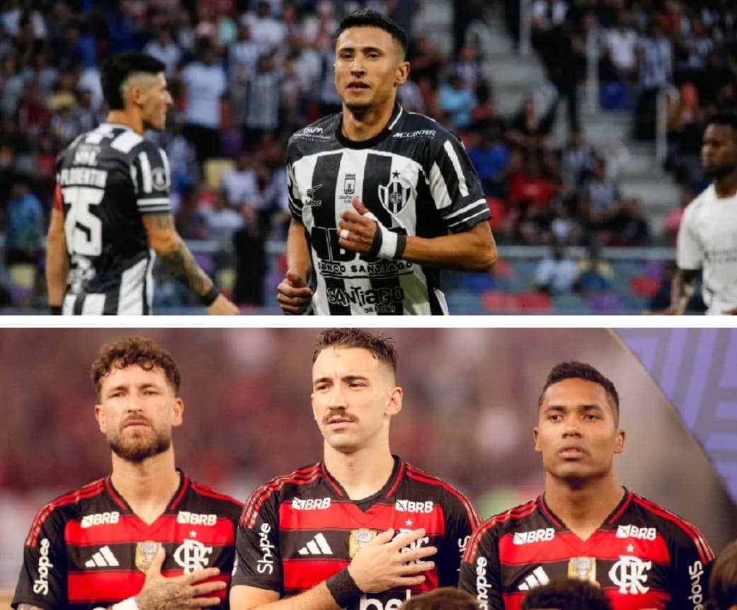 Léo Pereira, Ortiz e Alex Sandro abaixo de jogador do Central Córdoba