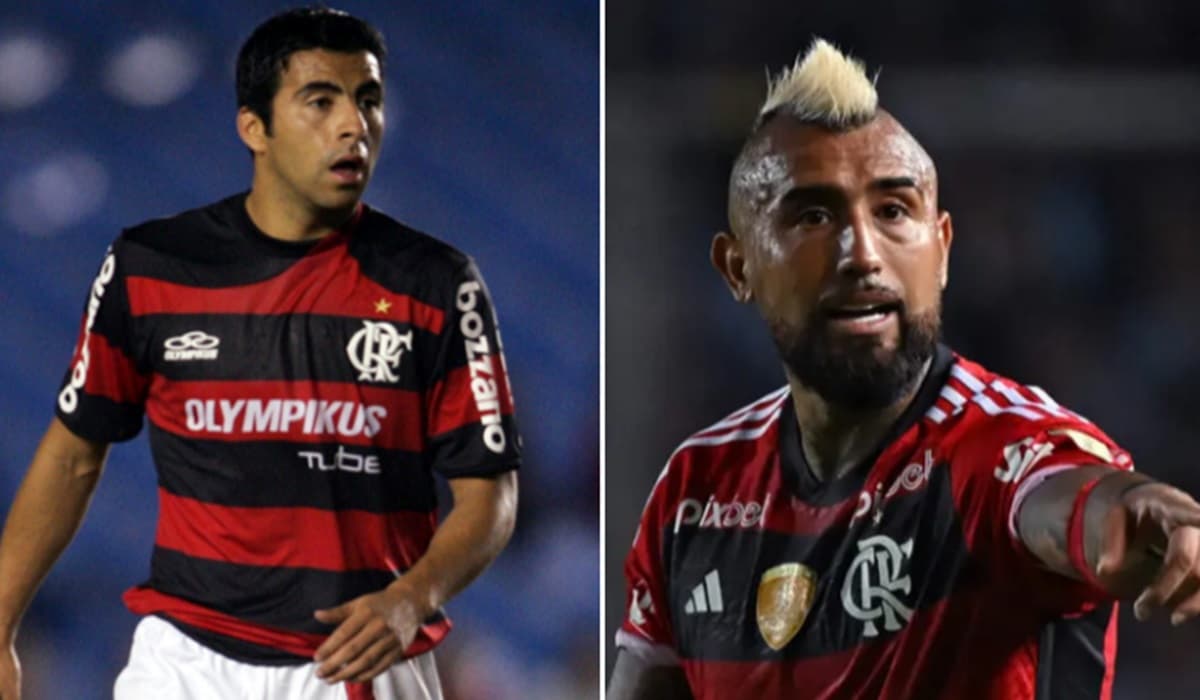 maldonado e arturo vidal pelo flamengo