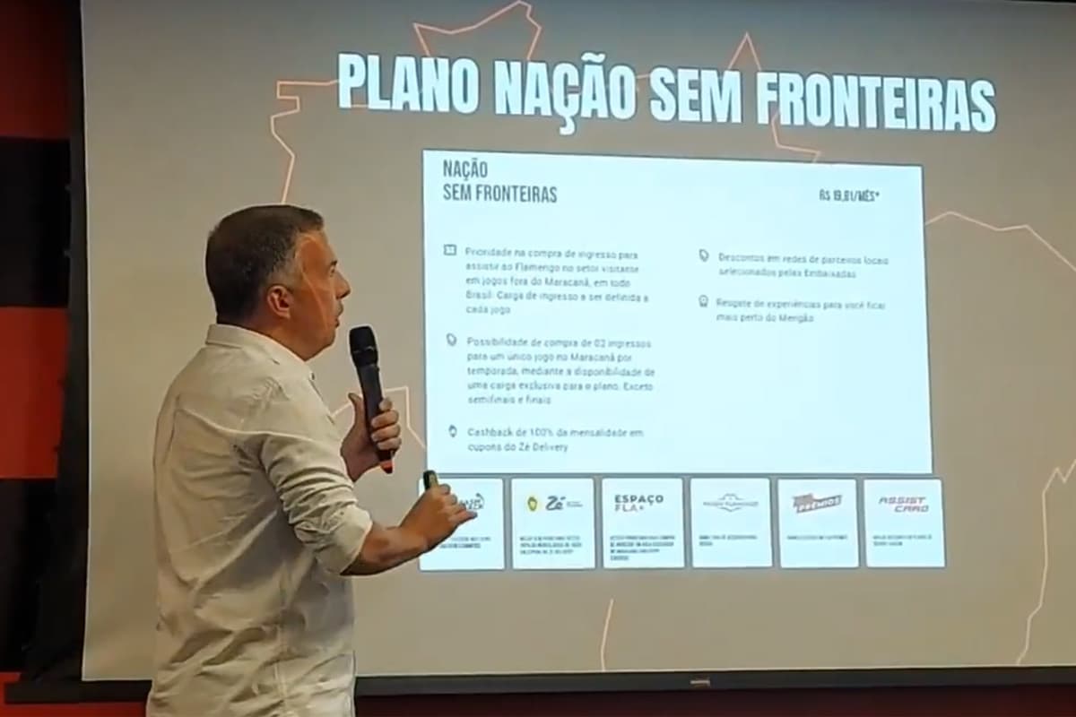 Roberto Trinas explicando sobre o programa
