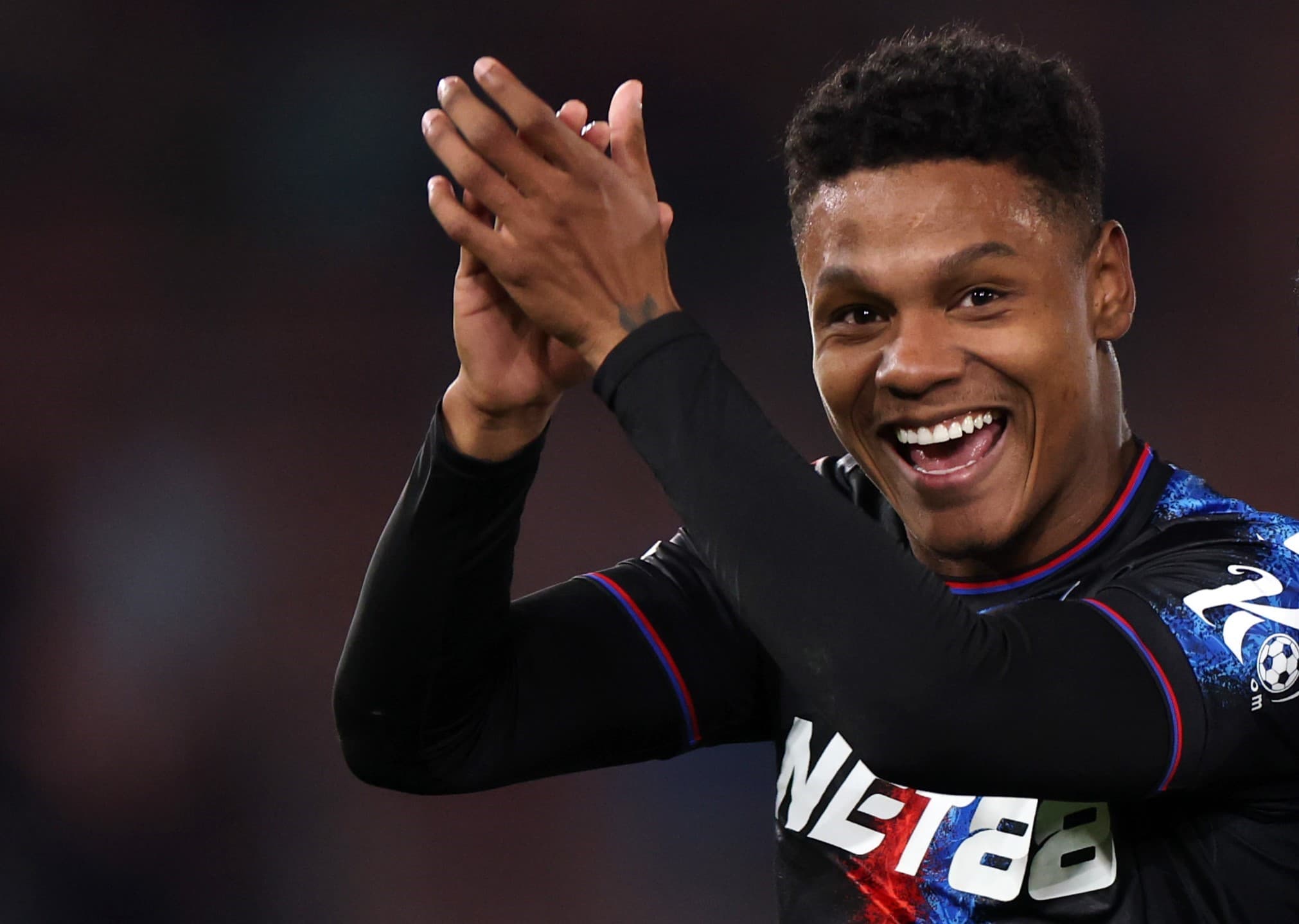 Matheus França comemora gol pelo Crystal Palace