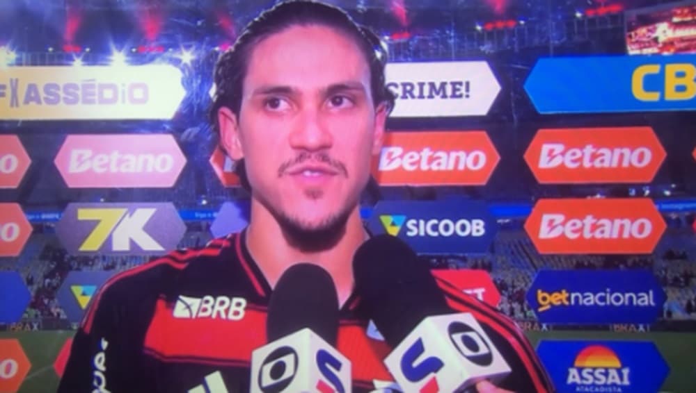 pedro após vitória do flamengo contra o juventude