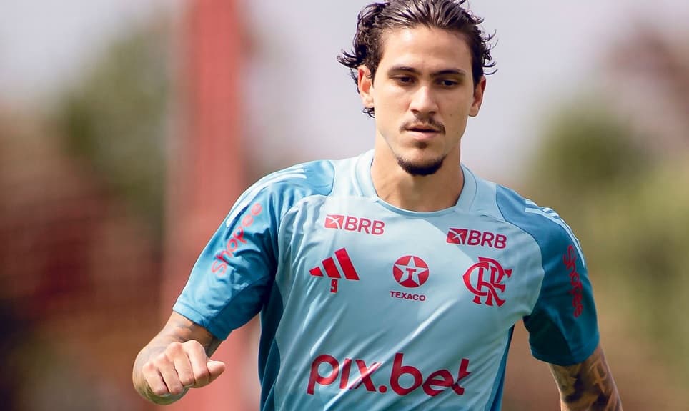 pedro em treino do flamengo