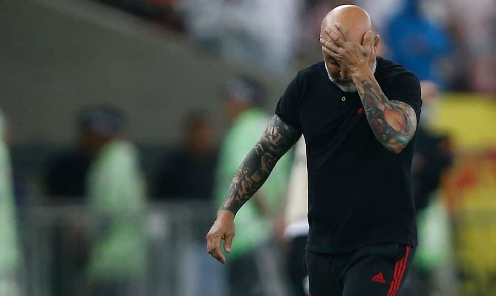 sampaoli em jogo do flamengo