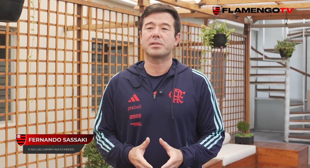 Fernando Sassaki em vídeo pelo Flamengo