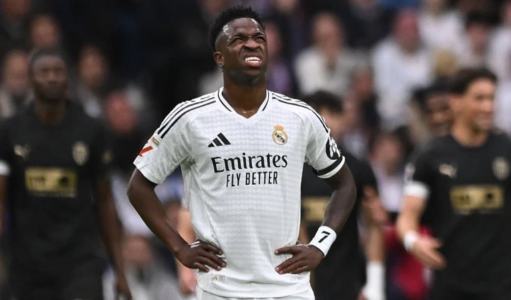 vini jr em jogo do real madrid na la liga