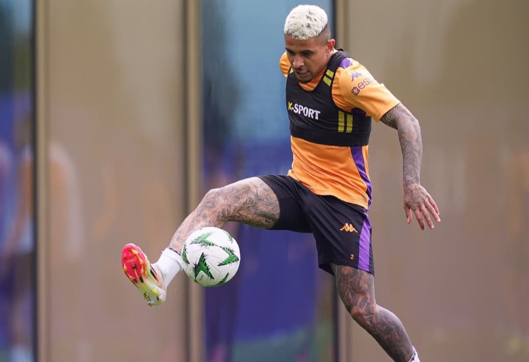 Alvo do Flamengo, Dodó durante treino da Fiorentina