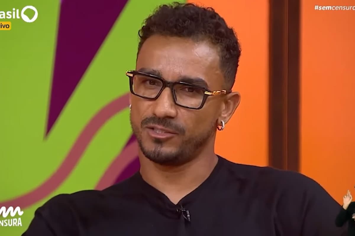Danilo, do Flamengo, durante o programa Sem Censura da TV Brasil