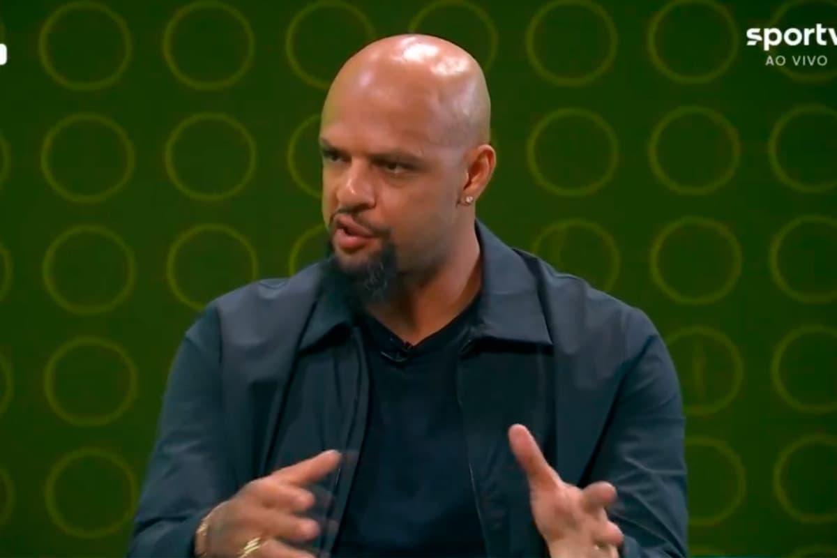 Felipe Melo durante o programa Fechamento SporTV